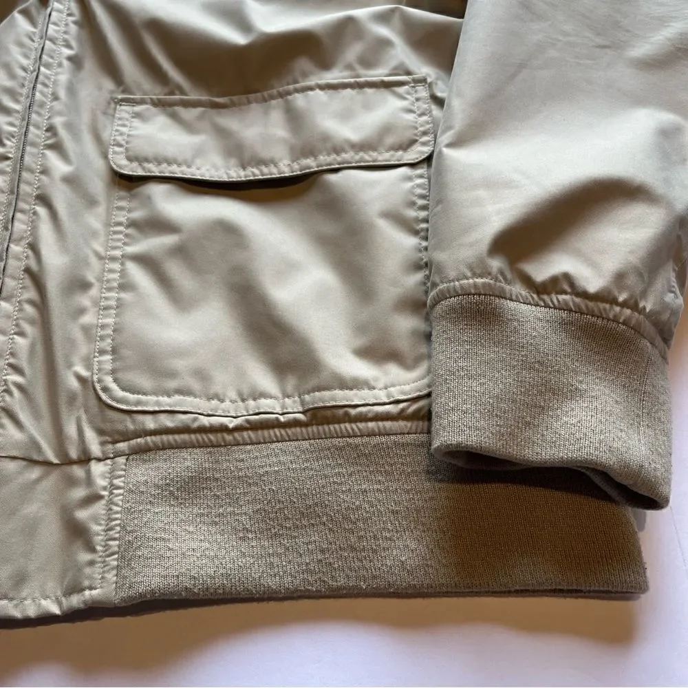Lands' End Men's Jacket Full Zip Light Tan Size Medium(38-40)